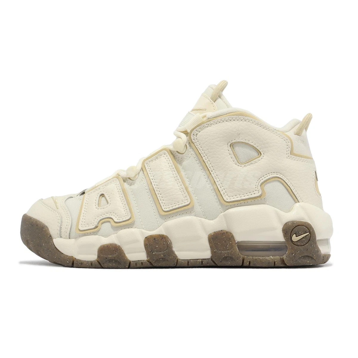 Nike Air More Uptempo GS Equipo de Leche de Coco Oro Ni os Mujeres