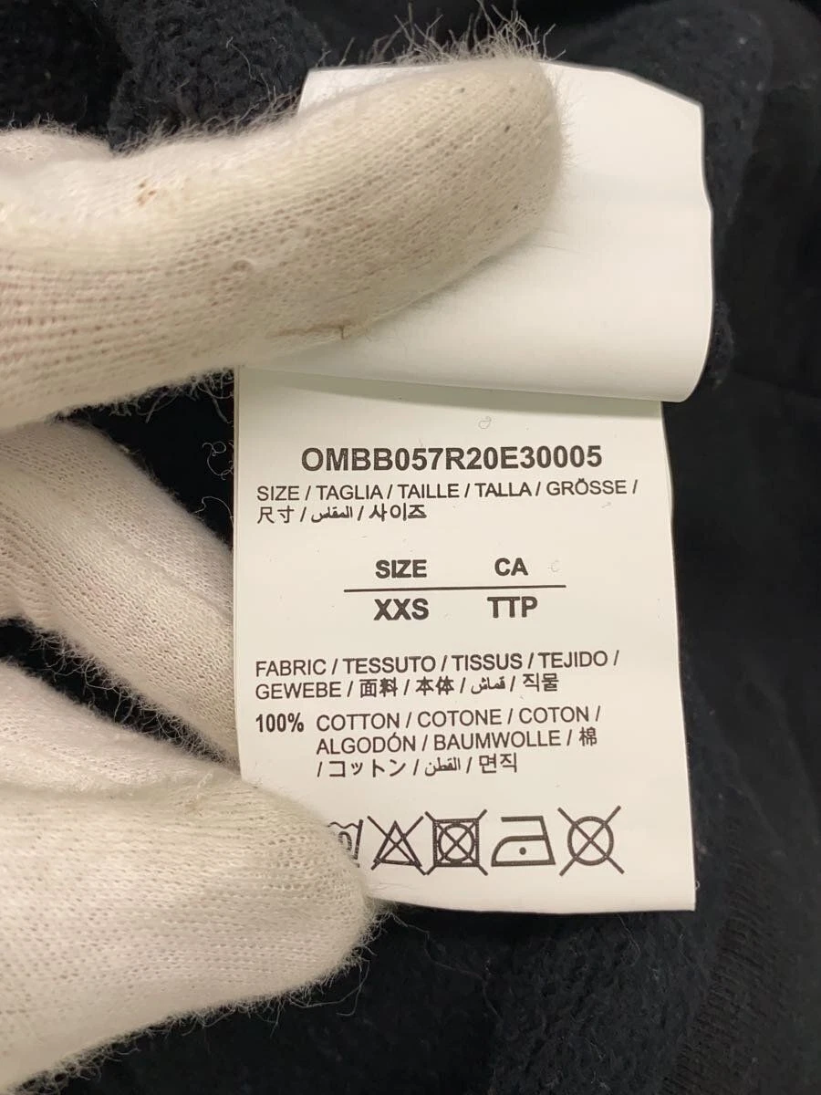 Felpa con cappuccio Off White OMBB057R20E30005 Dripping Arrows Incomp XXS nera usata