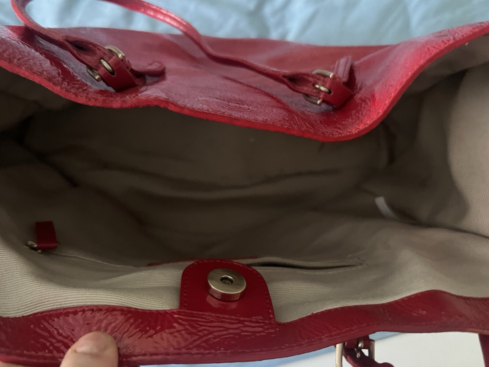 Talbots Red Polyurethane coated weatherproof Leat… - image 3