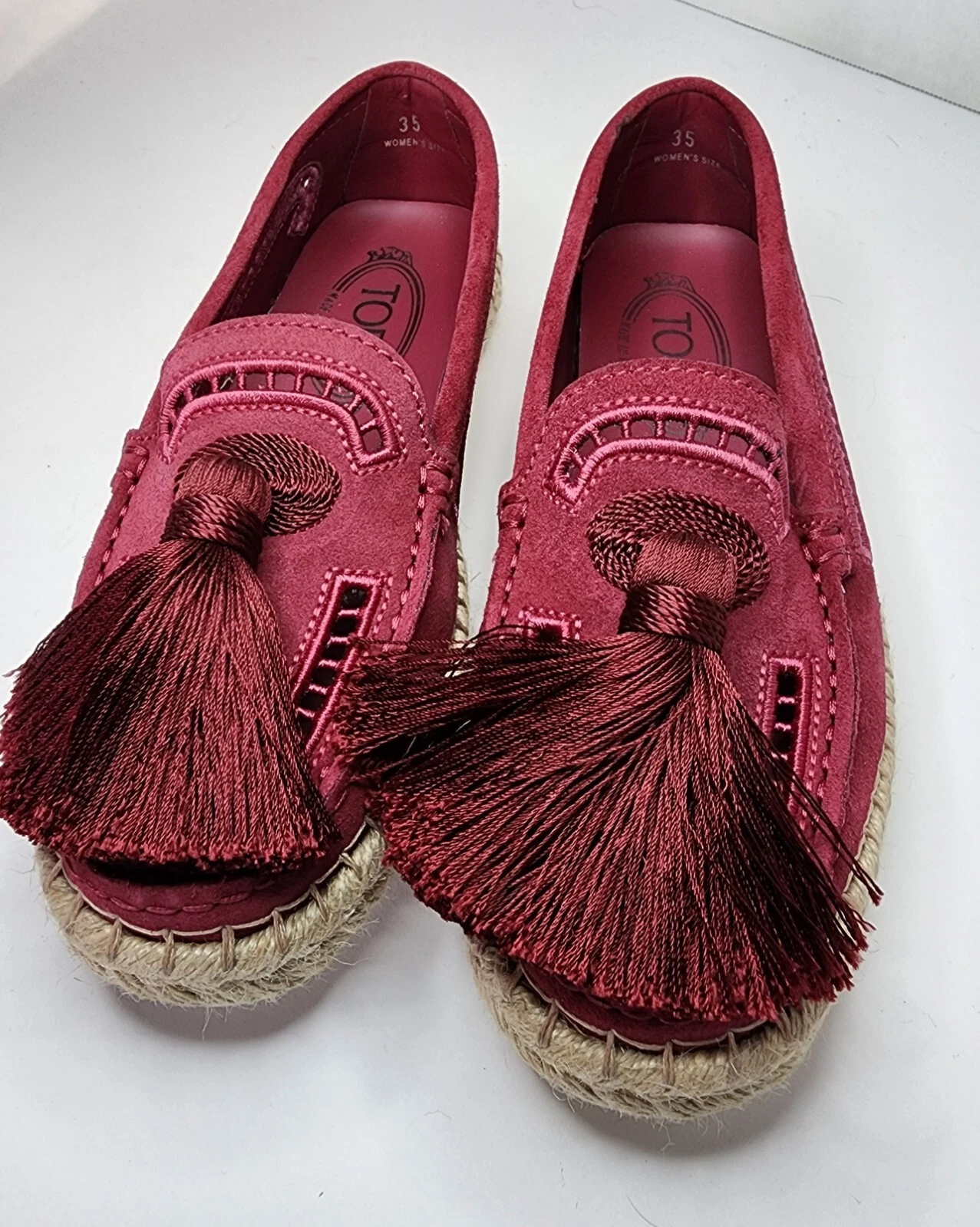 TOD’S Mocassino in pelle scamosciata Tods Gommino nappa taglia 35