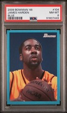RARE 2009 Bowman '48 Blue James Harden /1948 #104 OKC Rookie PSA 8