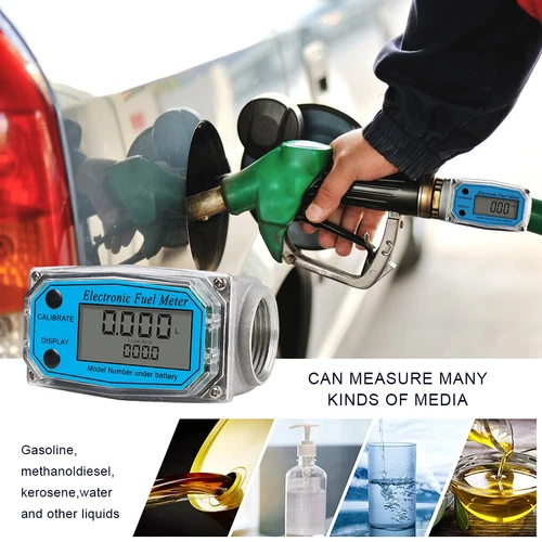 1/1.5/2 inch Digital Turbine Flow Meter LCD Display Flowmeter Oval Gear Flow AU - Picture 4 of 9