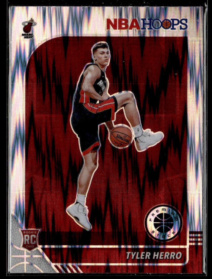 2019-20 Hoops PREMIUM STOCK FLASH PRIZM Tyler Herro Rookie Miami Heat #210