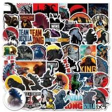 50 Godzilla vs Kong Stickers Pack For Laptop/Waterbottle/Phone/Guitar/Skateboard
