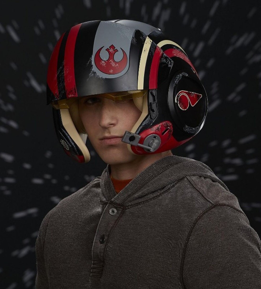 NEW Star Wars Poe Dameron Electronic X-Wing Pilot Helmet Cosplay
