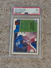 1983 O-PEE-CHEE OPC HOCKEY CARD PSA 9 HOF WAYNE GRETZKY OILERS GOAL LEADERS