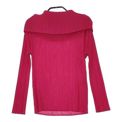 PLEATS PLEASE ISSEY MIYAKE PP33-JK224 Size 3 Blouse Shirt Pink 