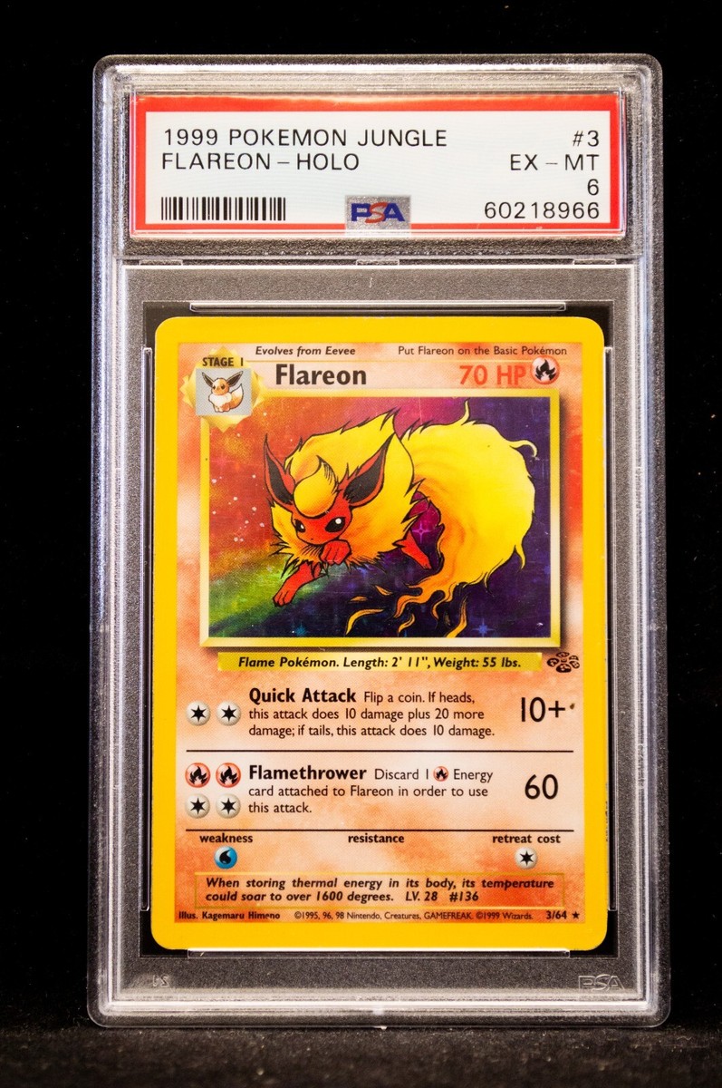 ポケモン　ライデンボルト　1st Edition 1999 Pokémon Jungle Flareon #3 PSA 6 HOLO 1st Edition | eBay