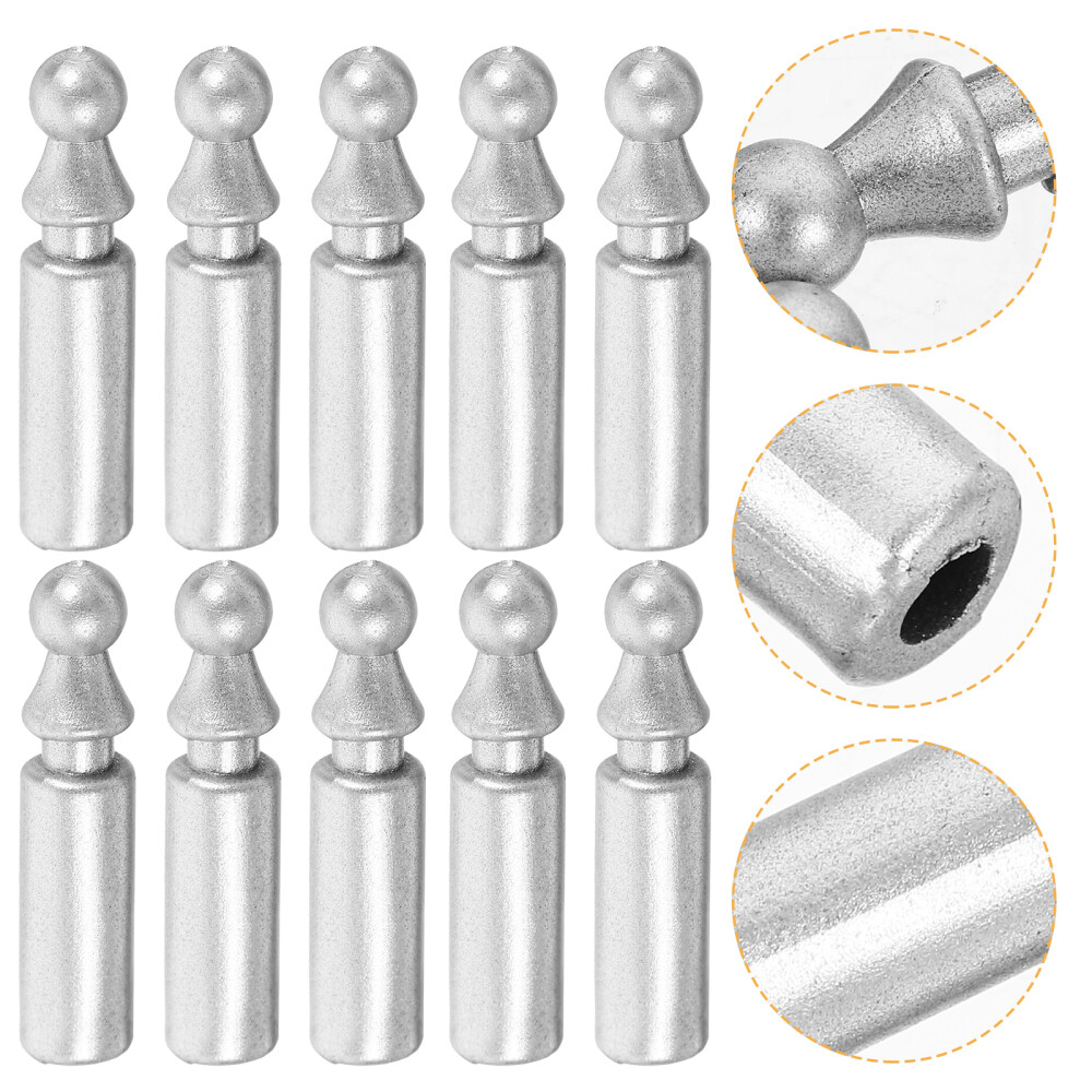 CAXUSD Pack Of 10 Foldable Umbrella Tail Beads With Sewing Thread Replacement Parts For Umbrella Caps And Repair Accessories For Folding Umbrellas, Black, 2.7x0.7cm
