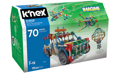 K'NEX 70 Model Building Set - 705 Pieces - Ages 7+ Engineering