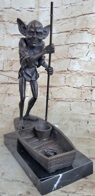 100% Bronze Gift Art  Forest elf  Brass Gnome Art Deco Fairy  Bronze Lost wax NR