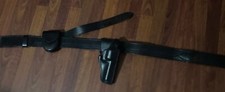 Vintage/Rare Leather Safariland Police Holster And Handcuff Belt 90V D86