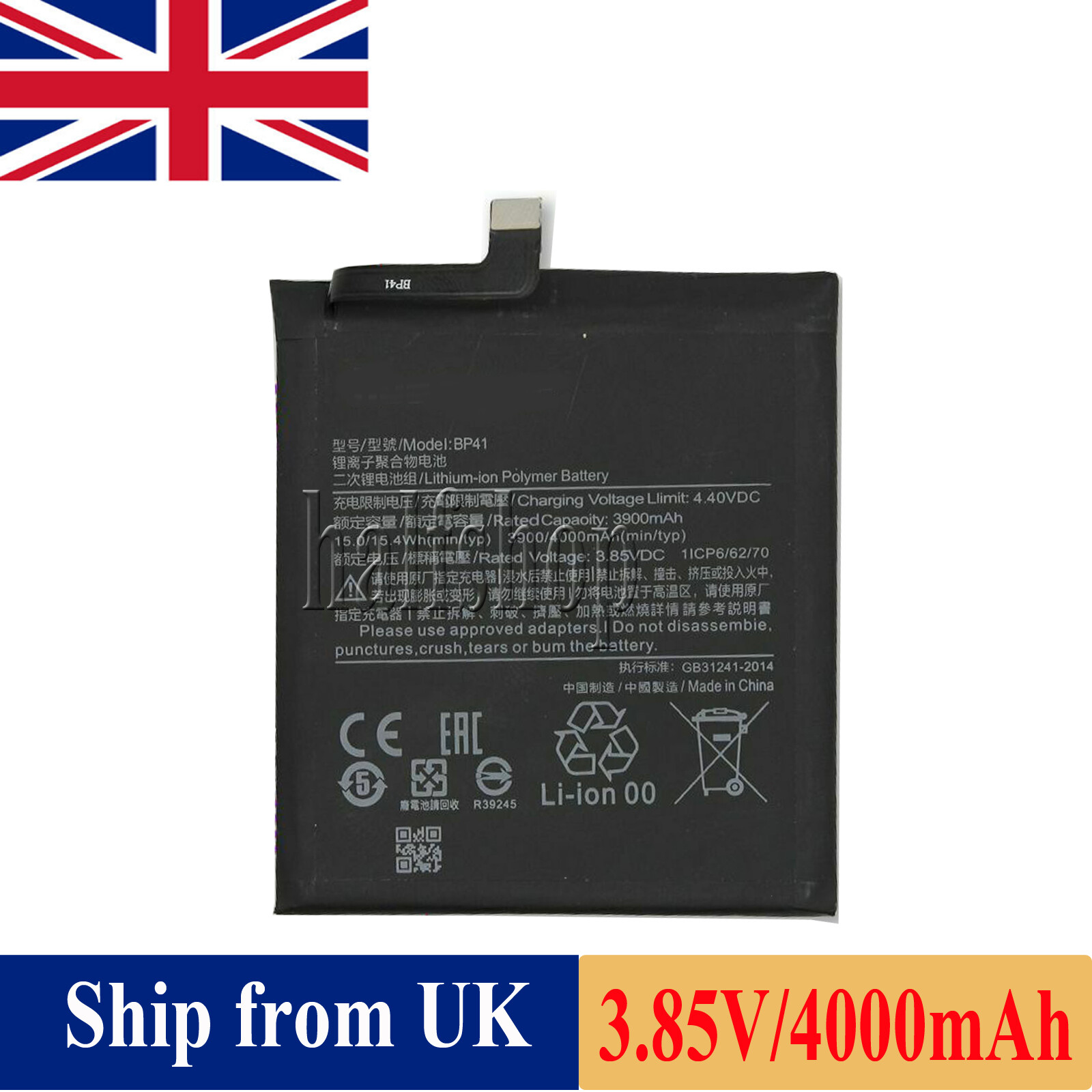 BP41 Battery For Mi 9T And Redmi K20 3900mAh Replacement Part UK