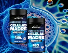 Lions Mane Supplement CELULAS MADRES  Adaptogenic 360 caps premium organic vitam
