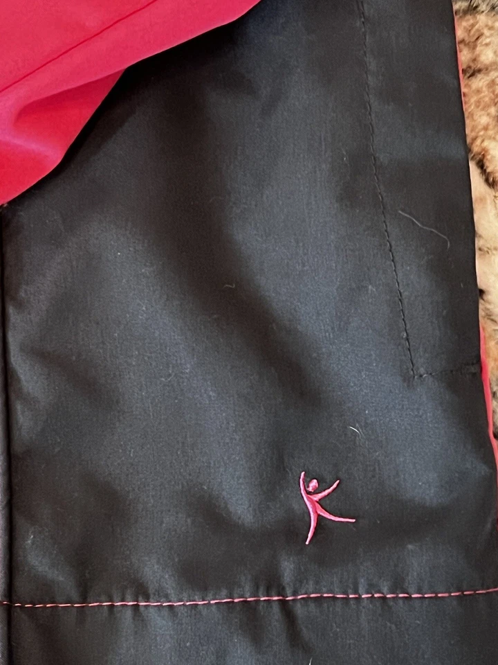 Chaqueta cortavientos Danskin Now para mujer grande (12-14) rosa cremallera completa ligera Foto 3 de 4