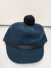 Dark Blue/Green Wool Hat Cap --Size 6 3/4-- USA Made Langenberg-Style