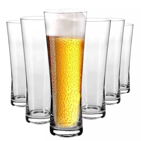 Krosno Mixology GläSer FüR Bier Sanduhr Weizen | Set 6 | 500 Ml | SpüLmaschine-image