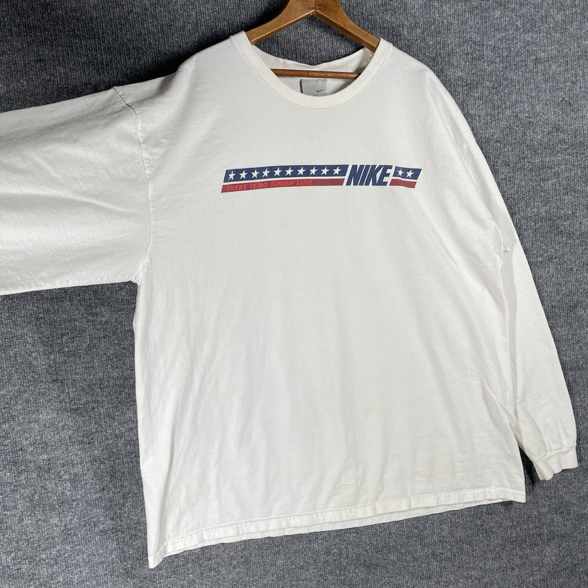 VINTAGE Y2K Nike There is No Finish Line T Shirt XXL Running 90s