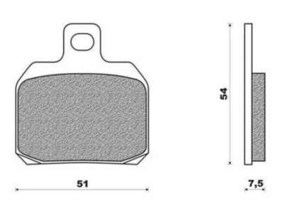 PAIRE DE PLAQUETTE ARRIERE HOMOLOGUE – Pour Scooter Piaggio X9 125 4T LC – Misterbike