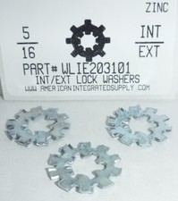 5/16 Internal-External Tooth Lock Washers Steel Zinc Plated 25 