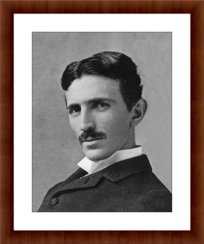 Nikola Tesla Portrait Framed Photo Wall Art