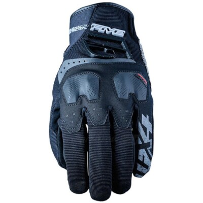 HIGH SENSITIVITY MOTORCYCLE GLOVES FIVE TFX4 BLACK BLACK TOUCH SCREEN PROTECTORS SIZE M