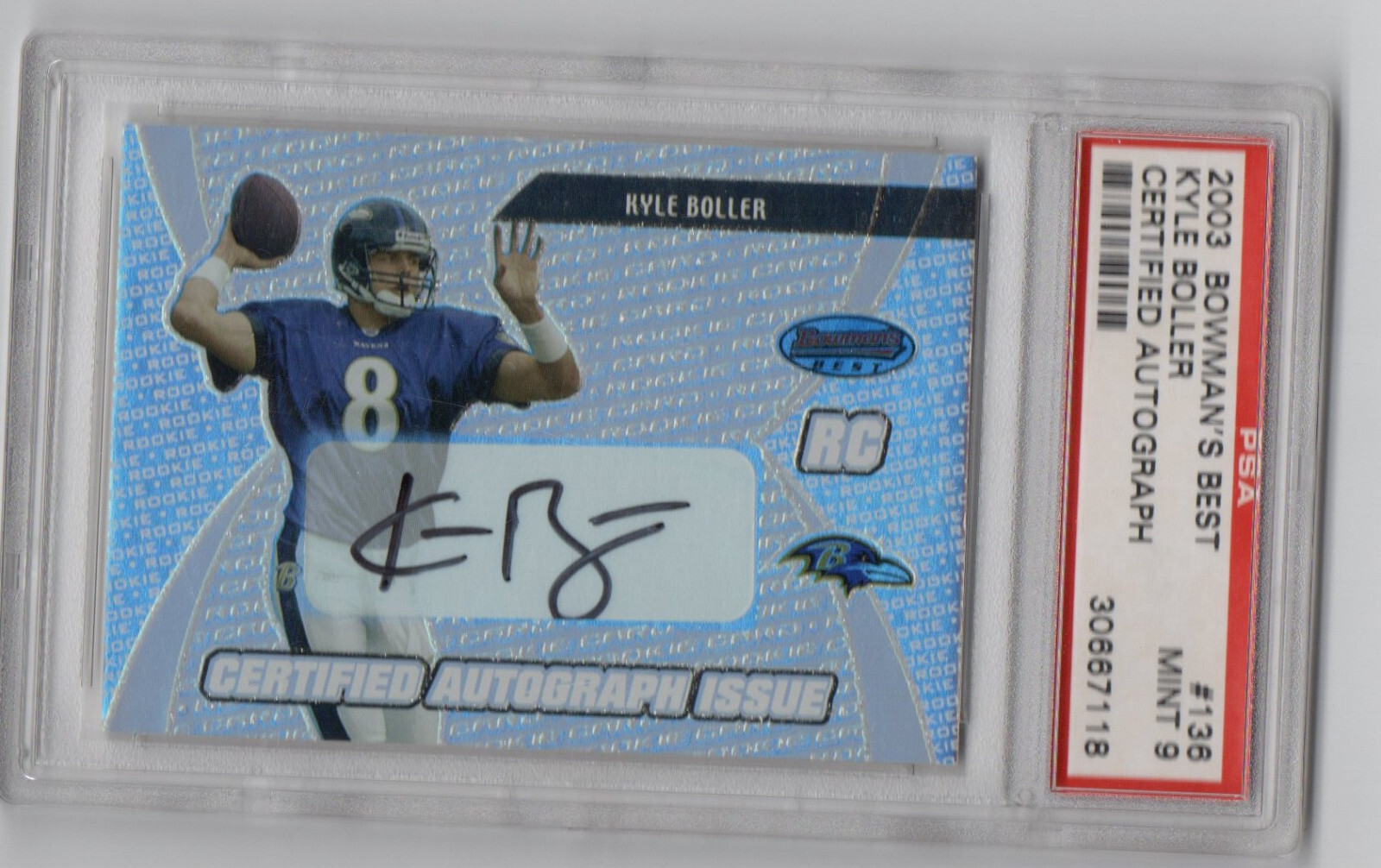 Kyle Boller Bowman's Best #136 Autograph