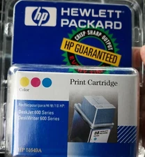 HP Color Ink cartridge for HP 600  Deskjet 600 Deskwriter Sealed  Original 09/97