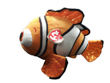 TY Sparkle Nemo Plush 12" Clownfish Fish Orange Finding Dory 2014 Disney Stuffed