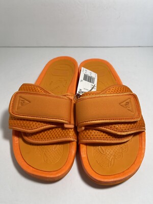 Adidas Originals Pharrell Chancletas HU Boost Slides Orange FV7261 Size 8 US