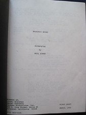 'BROADWAY BOUND' ORIGINAL SCREENPLAY Actor JERRY ORBACH'S COPY - NEIL SIMON Film