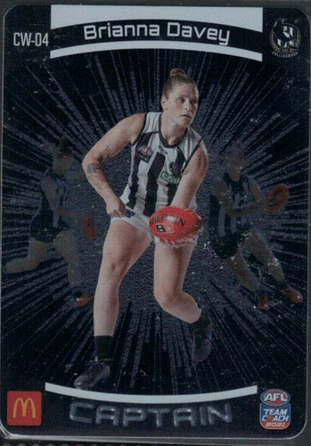 2021 AFL TEAMCOACH WOMENS SILVER CAPTAIN CARD; Individual Card Sale. - Picture 5 of 14