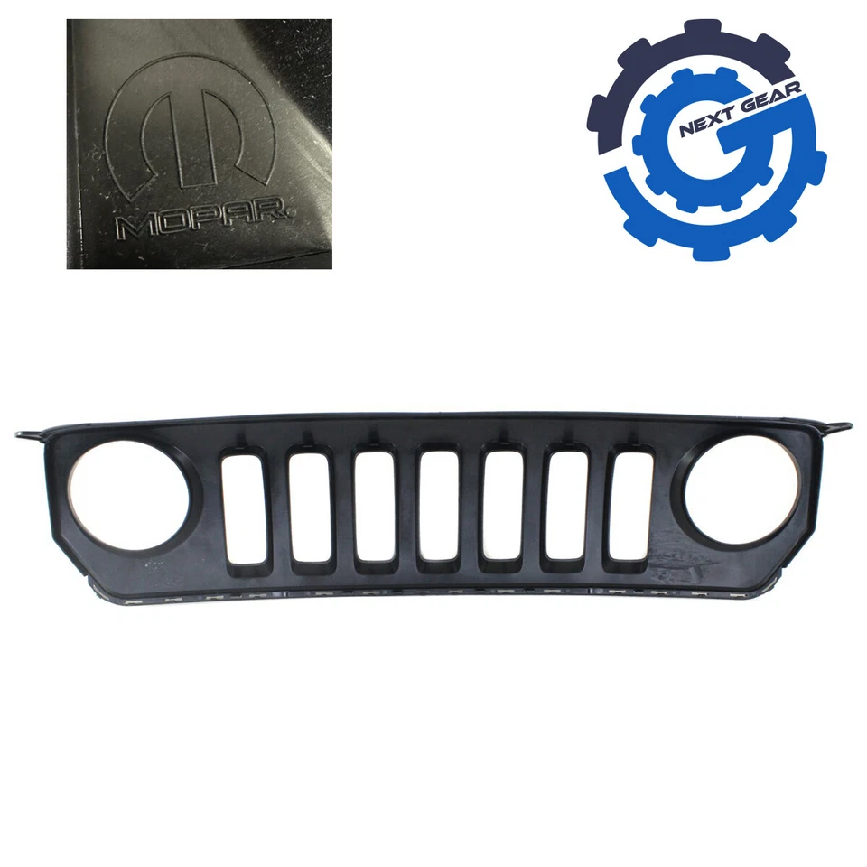 Conjunto de parrilla delantera Mopar negra OEM para Jeep Patriot 2011-2017 68091526AA Foto 2 de 4
