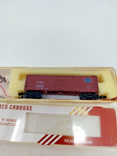 N Scale Red Caboose 40' Steel ARA X29 New York Central Box Car 17050-9 RTR NIB - Picture 2 of 14