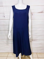 Draper's & Damon's Womens Shift Midi Dress Size 18 Blue Sleeveless Side Zip
