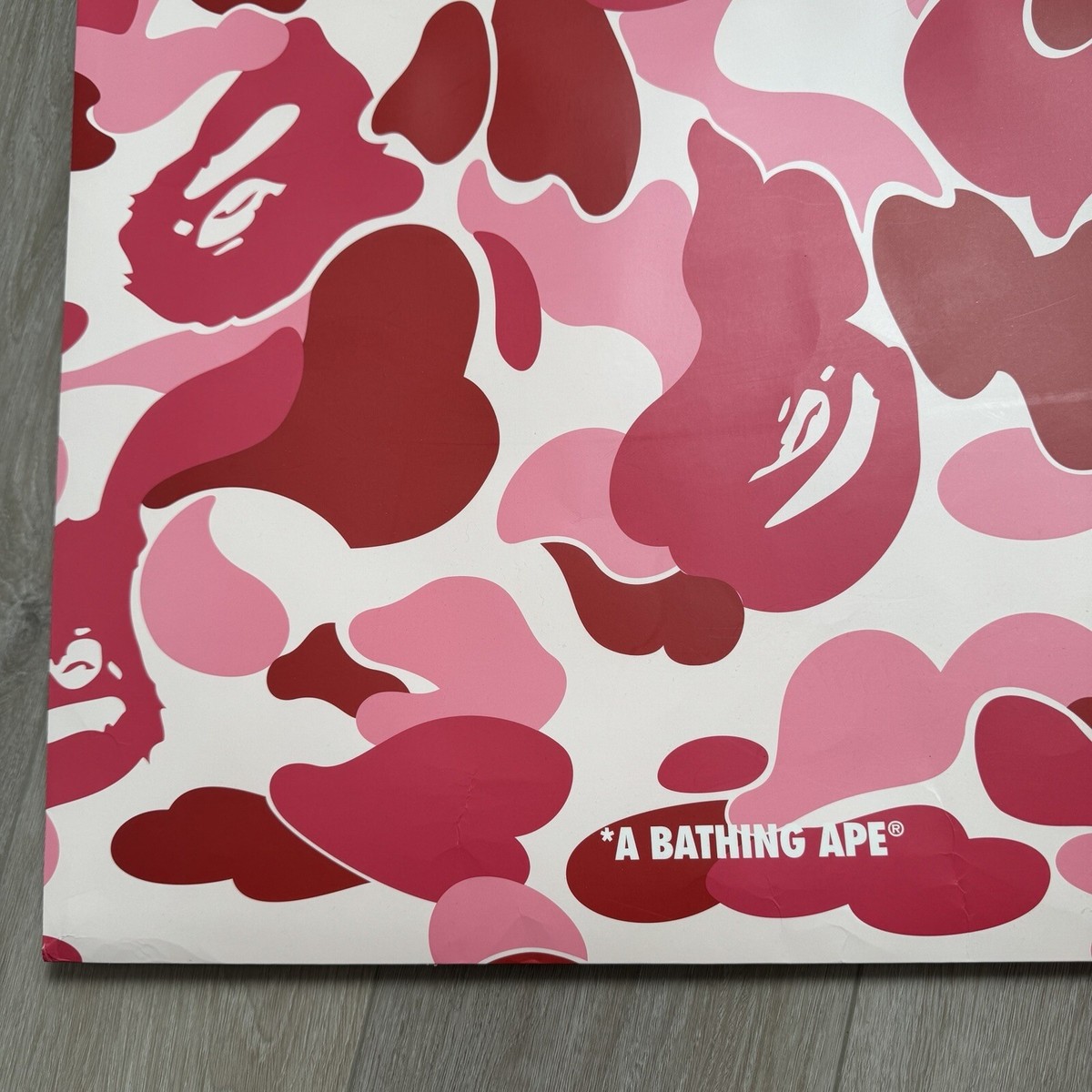 A Bathing Ape BAPE Shopping Gift Tote Bag Large Pink Camo | eBay