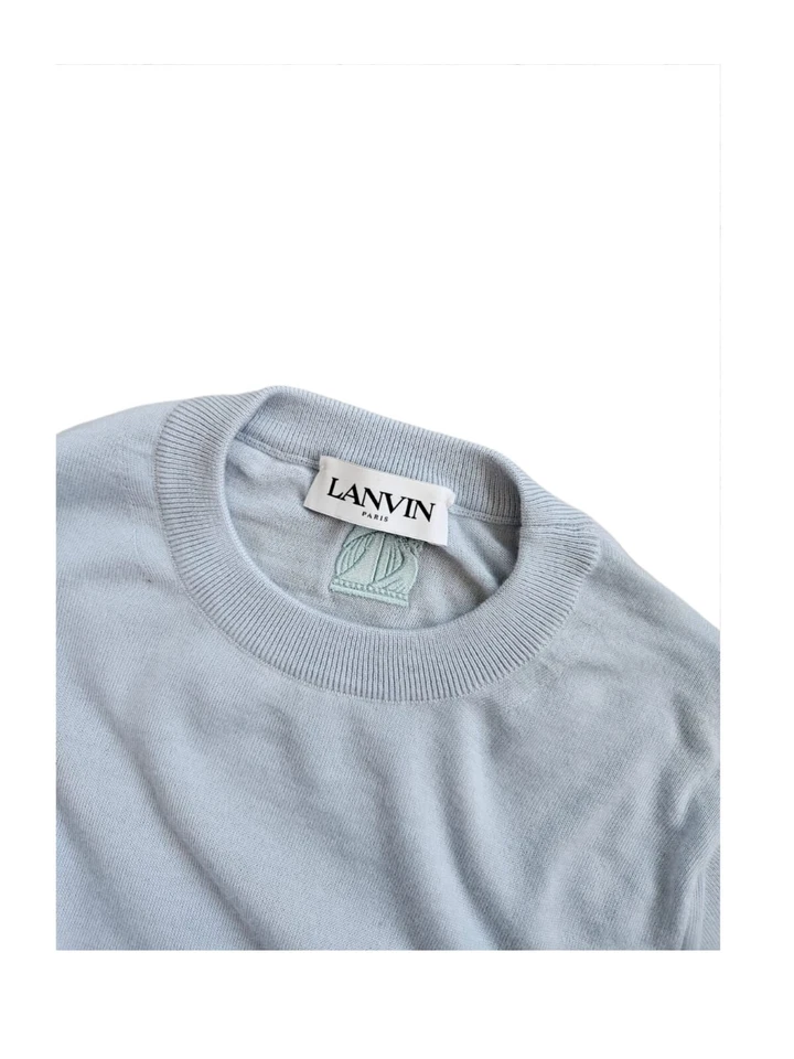 Suéter de punto azul claro Lanvin Foto 2 de 4