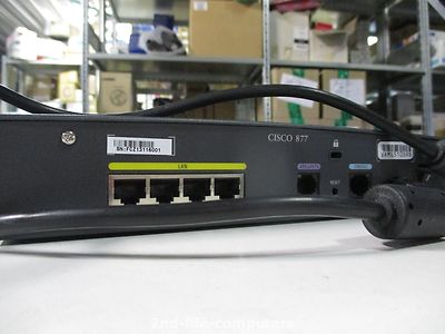 CISCO 877 CISCO877-K9 ADSL Security Router 4 x 10/100Mbps LAN Ports - EXCL PSU