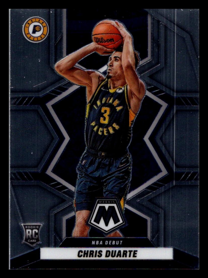 2021-22 Panini Mosaic Chris Duarte 270 NBA Debut Rookie RC - Pacers