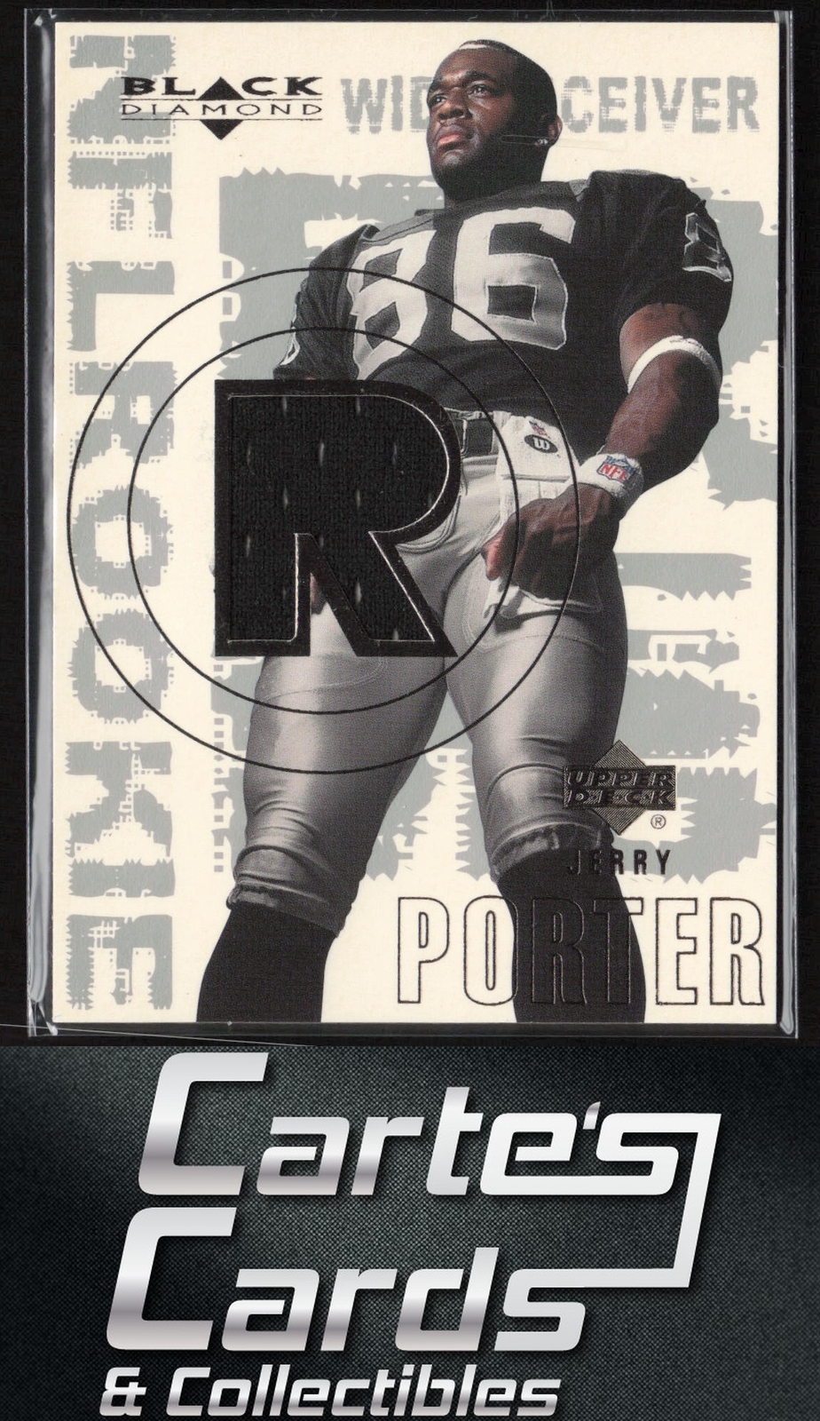 Jerry Porter Upper Deck Black Diamond #176 Rookie Jersey