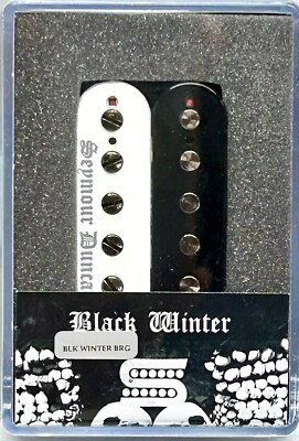 Seymour Duncan Black Winter Trembucker Bridge Pickup - White/Black Zebra