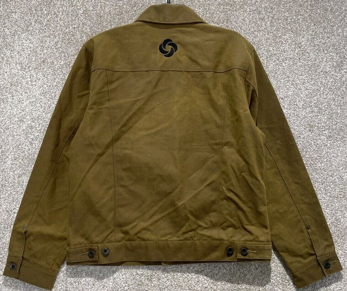 Filson Mens Dark Tan Waxed Tin Cloth Field Jacket Size Filson Mens Dark Tan Waxed Tin Cloth Field Jacket Size