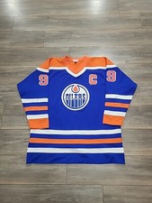 VINTAGE AUTHENTIC WAYNE GRETZKY EDMONTON HOCKEY JERSEY 52 2XL MITCHELL NESS