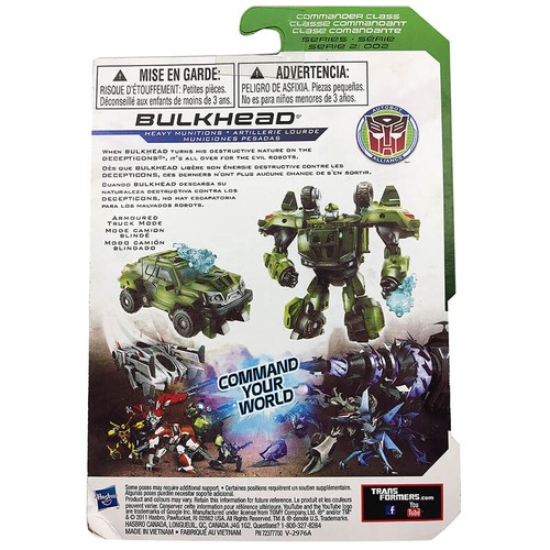 Hasbro Transformers Bulkhead Cybervers Commander Action Figure Movie In Stock - Picture 2 of 4