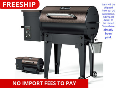 456 sq. in Wood Pellet Smoker & Grill BBQ with Auto Temperature Control