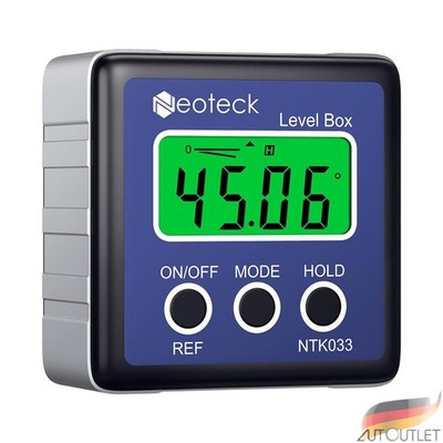 Digitaler Winkelmesser Magnet LCD Winkelsucher Bevel Box Neigungsmesser 4 * 90 °