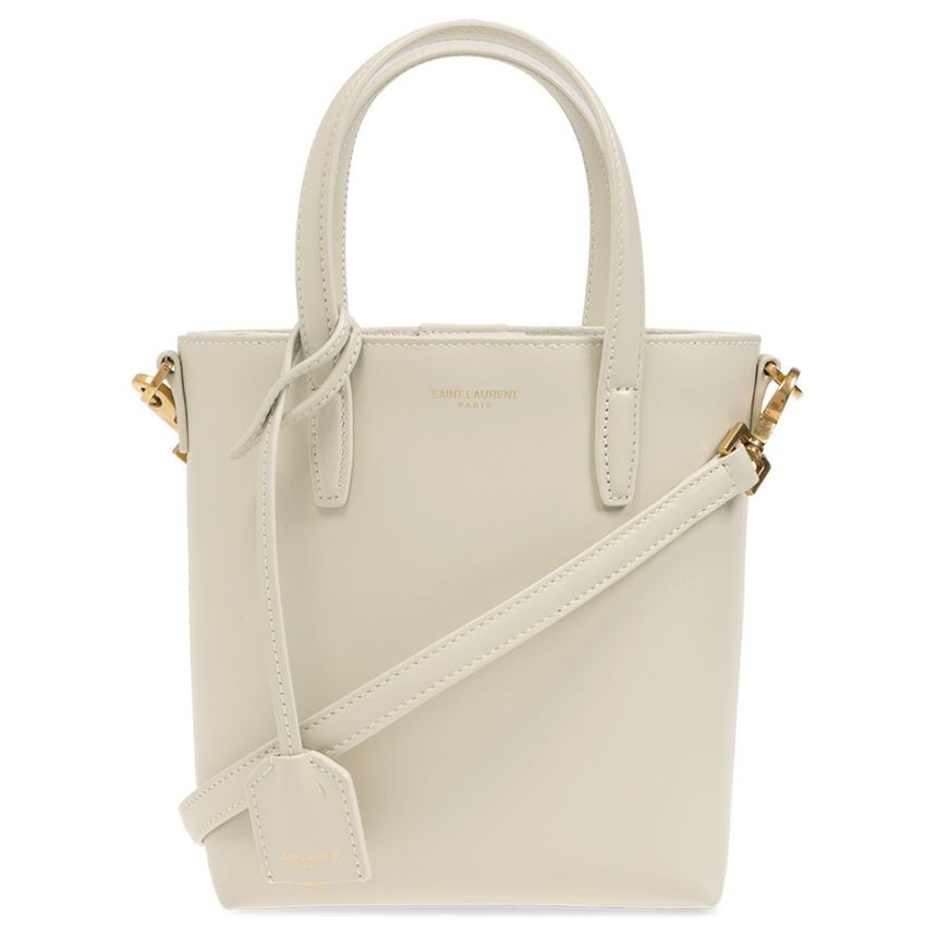 Borsa a tracolla Saint Laurent mini shopper giocattolo bianco panna 25SS 773995 AADDI 9207