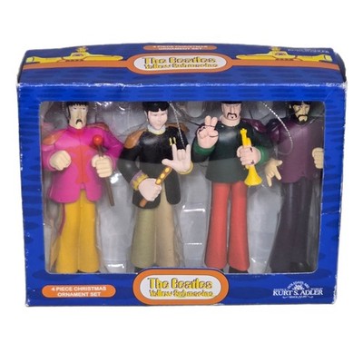 ビートルズ Heirloom Ornament コレクション フィギュ I7T1 Kurt Adler, The Beatles, Yellow Submarine Set Of Four Ornaments In