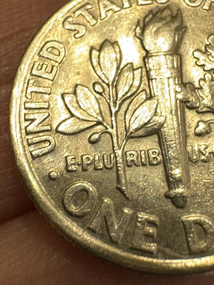 1991 P Mint Off Center Front Dime Error Coin - Image 4 of 4