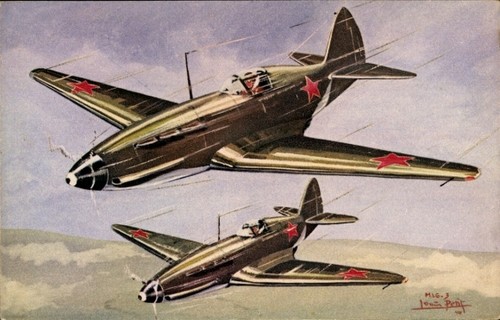 Künstler Ak Louis Petit, Russische Militärflugzeuge, MIG 3,... - 4533593